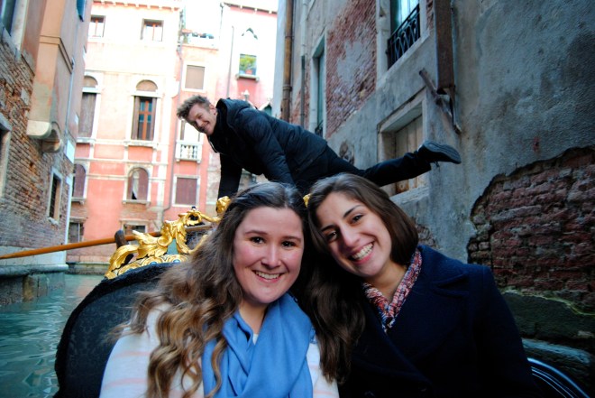 Francesca and I with our gondolier.