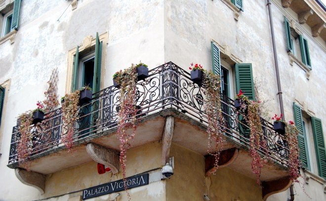 One of the many beautiful terraces in Verona.