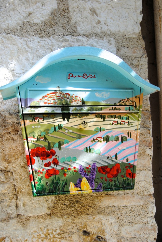 One of the artist's mailboxes.