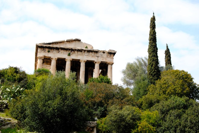 A temple in the Greek Agora.