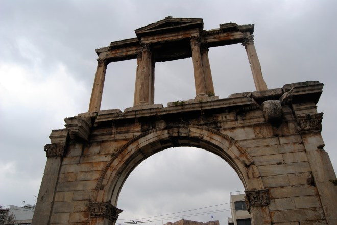Hadrian's Gate outside of the Greek Olympiad.
