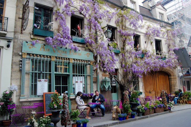 My favorite and one of the many charming streets in Paris.