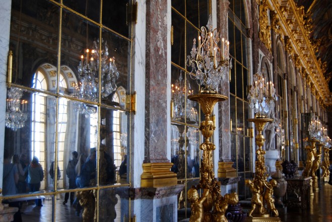 The famous Hall of Mirrors.