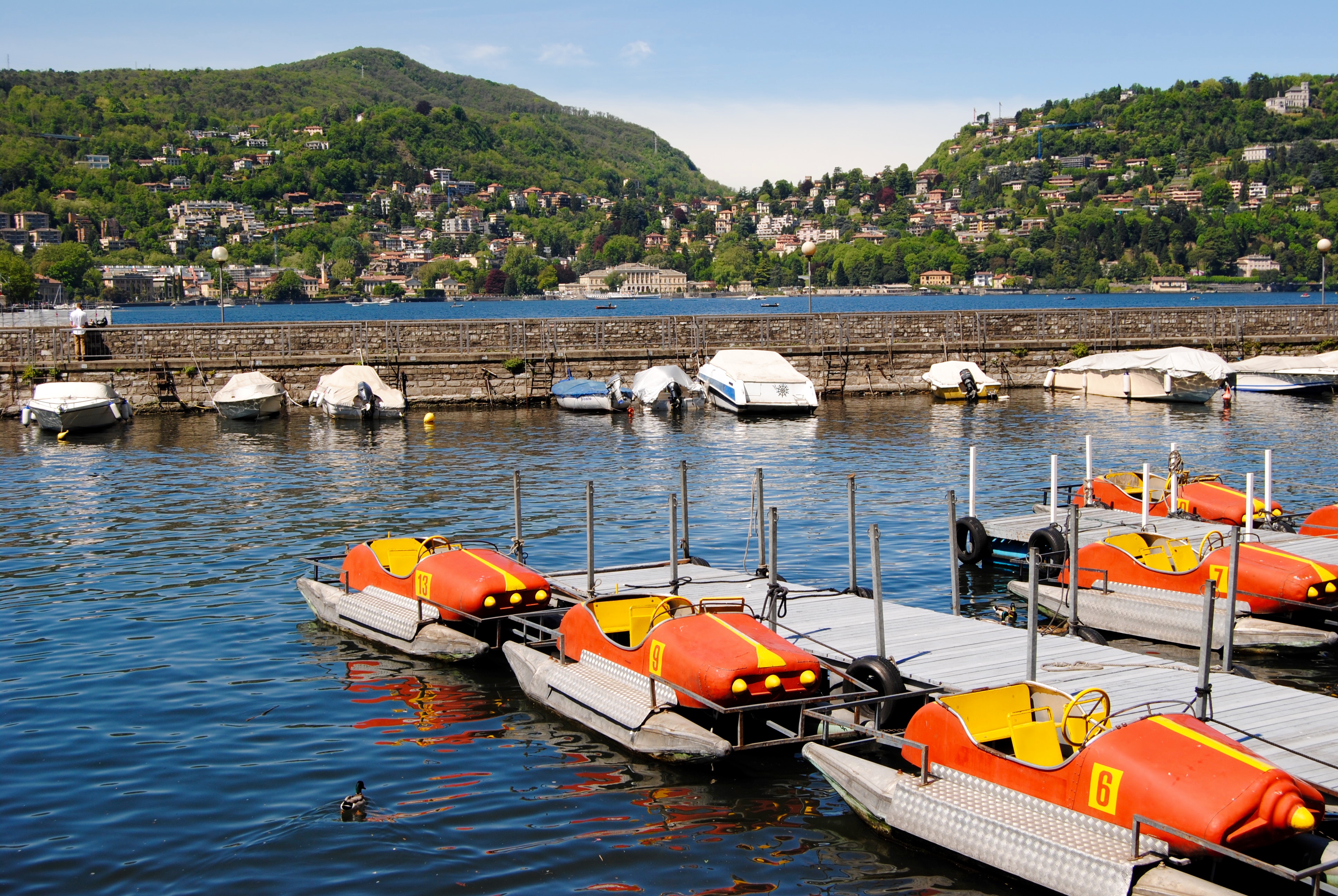 One of the views of Lake Como from the city of Como.