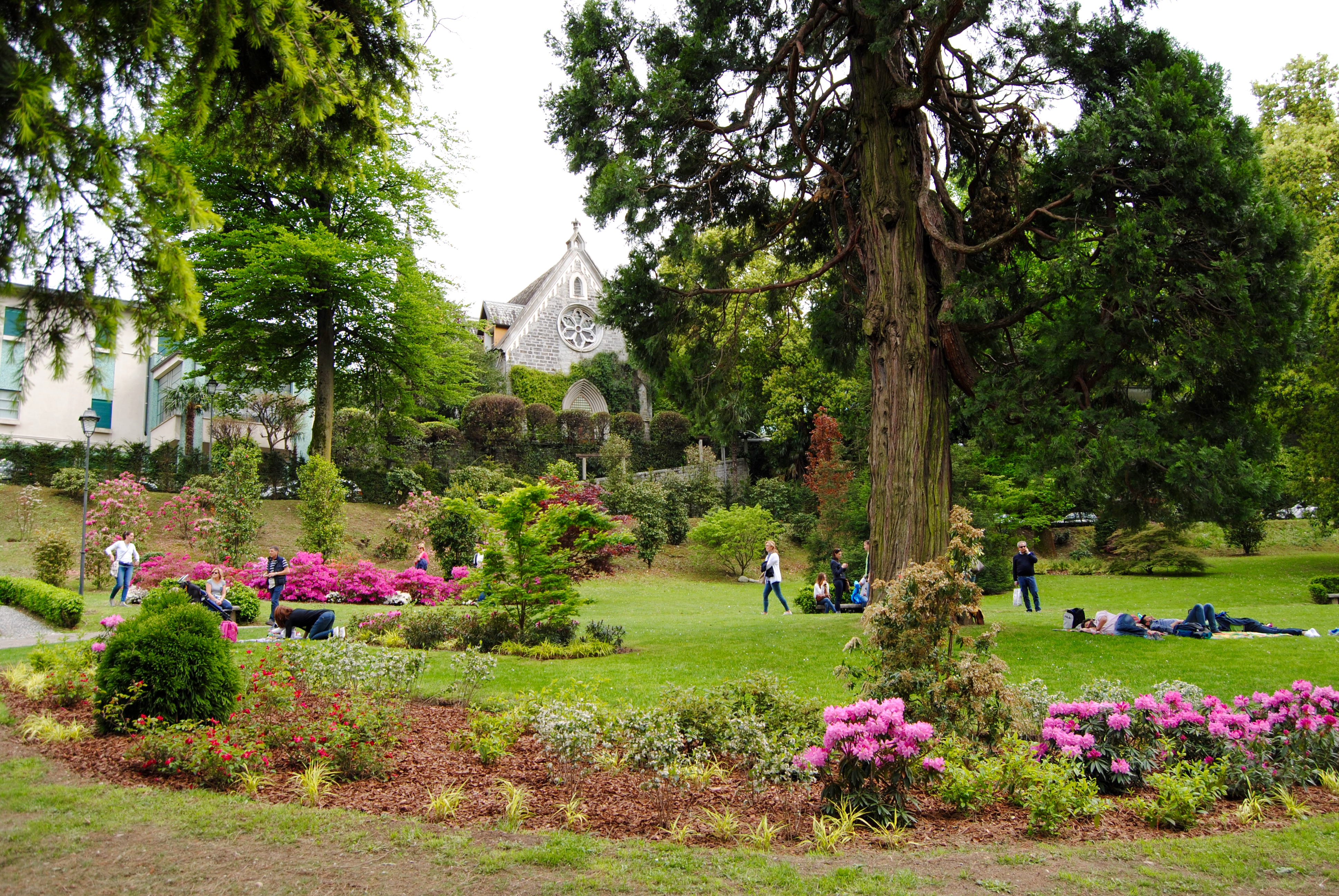 A park that we came across on our way back to the port.