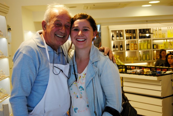 Me and Salvatore. The most adorable old Italian man. 